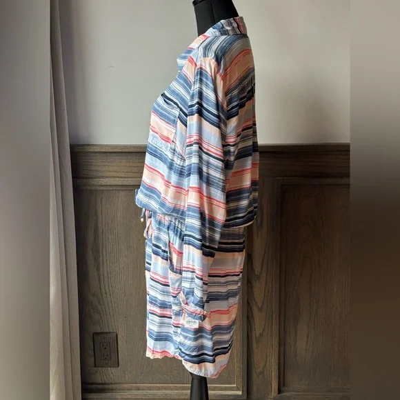 Sonoma Striped drawstring waist Dress Large NWT - Picture 4 of 9